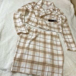 2 Piece Set.Skirt & Blazer top